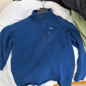Patagonia Men's Zip-Up Sweater in Blue